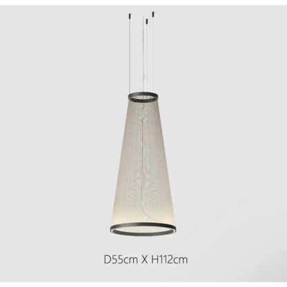 Clustered Drop Lights with Fabric Shades for Kitchen Islands & Dining Tables – Adjustable Cable Heights, Integrated LED, Warm or Cool White