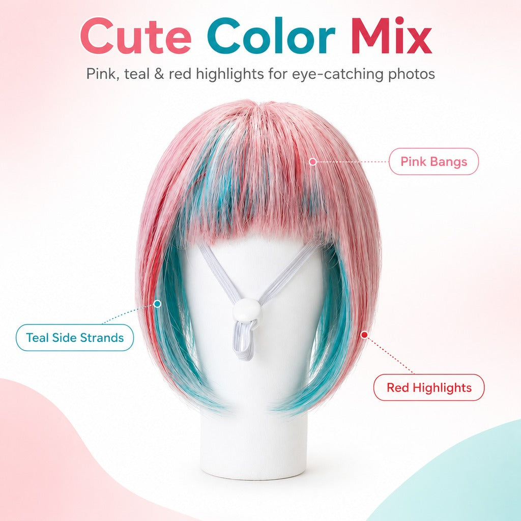 Ortekor Pet Cosplay Wig for Cats & Small Pets - Easy Party Photo Prop for Fun Birthday & Halloween Pictures