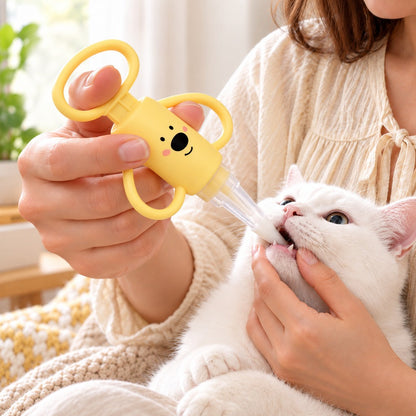 Ortekor Pet Pill Dispenser for Cats and Dogs - Easy At-Home Medicine Feeder with Soft Silicone Tips