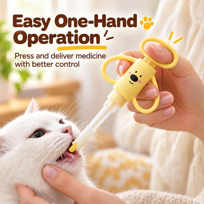 Ortekor Pet Pill Dispenser for Cats and Dogs - Easy At-Home Medicine Feeder with Soft Silicone Tips