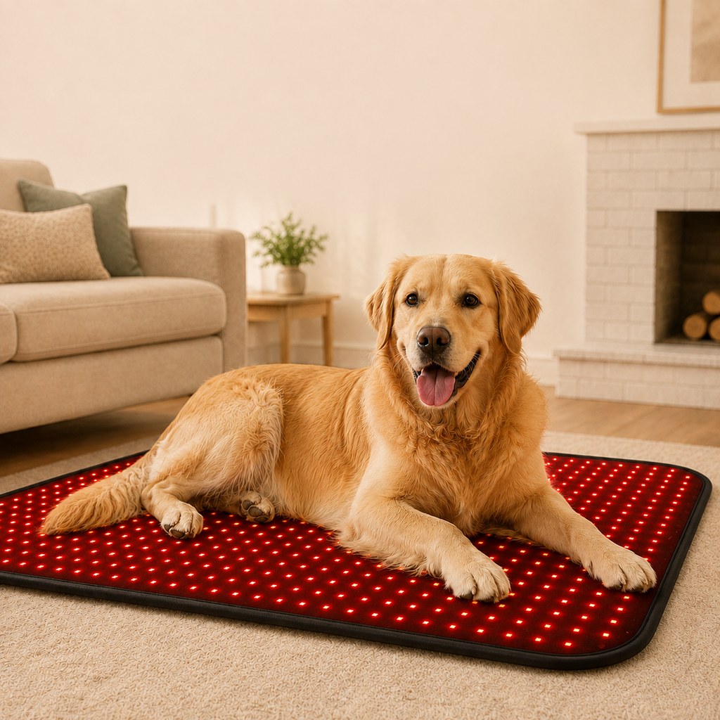 Ortekor Pet Red & Near-Infrared Light Wellness Mat - Hands-Free At-Home Comfort for Senior, Active & Resting Dogs