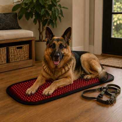 Ortekor Pet Red & Near-Infrared Light Wellness Mat - Hands-Free At-Home Comfort for Senior, Active & Resting Dogs