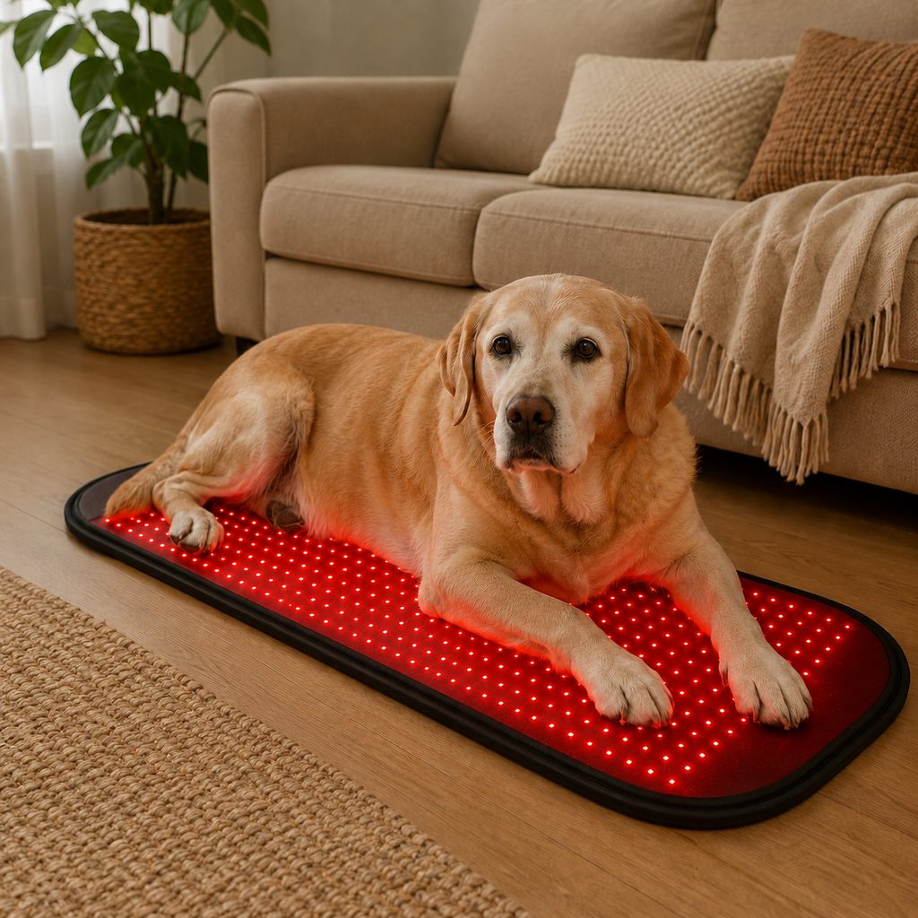 Ortekor Pet Red & Near-Infrared Light Wellness Mat - Hands-Free At-Home Comfort for Senior, Active & Resting Dogs