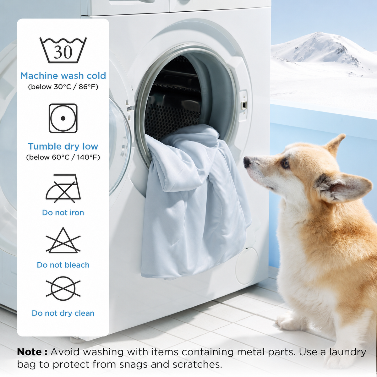 Cozy Paws | Couverture rafraîchissante pour grands chiens avec garnissage respirant Air-Core | Tapis pour chien léger et lavable pour le confort estival