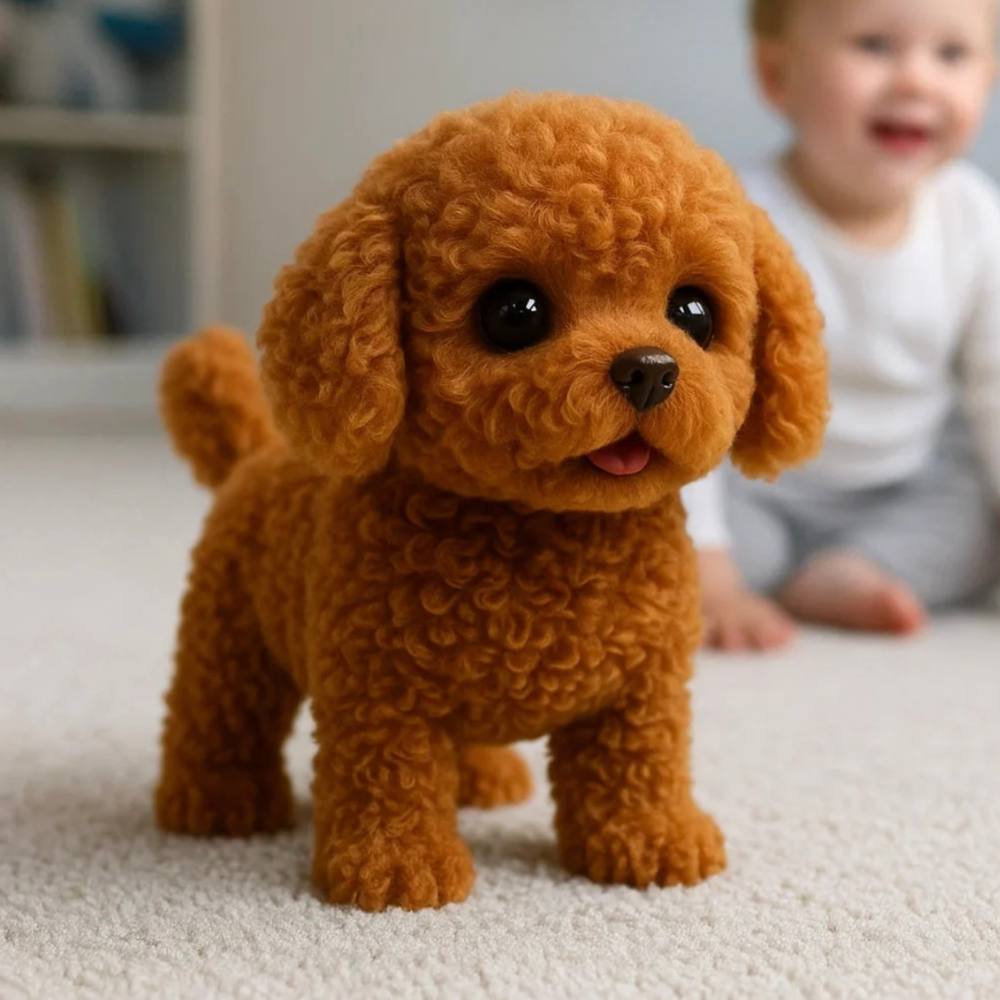 Peluche chiot toute douce