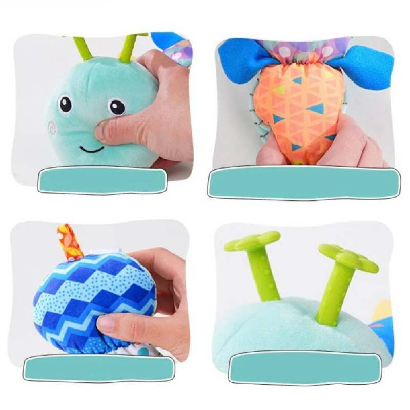 Jouet musical amusant pour bébé, en peluche douce et interactive