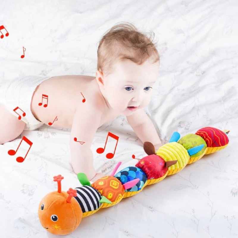 Jouet musical amusant pour bébé, en peluche douce et interactive