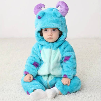 Grenouillère Confortable en Polaire Animale pour Enfants