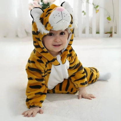 Grenouillère Confortable en Polaire Animale pour Enfants