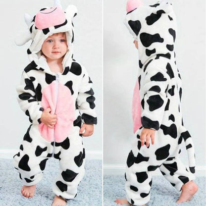 Grenouillère Confortable en Polaire Animale pour Enfants