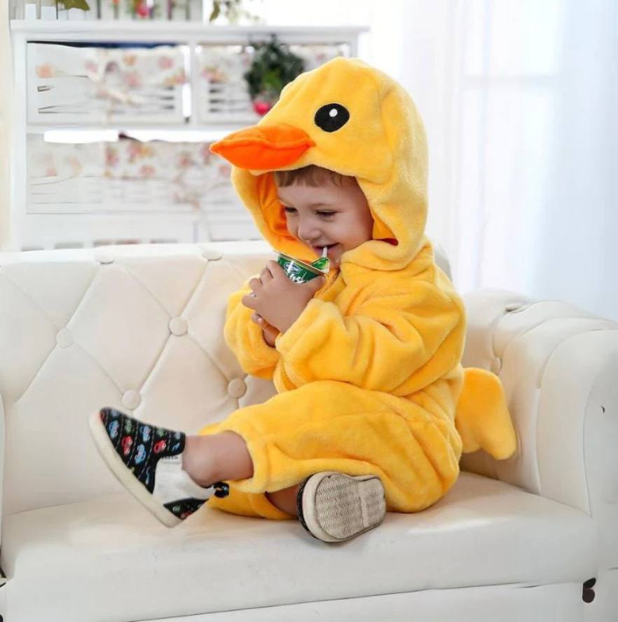 Grenouillère Confortable en Polaire Animale pour Enfants