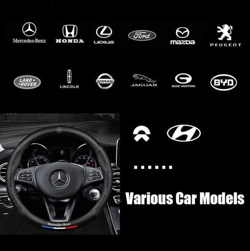 Couvercle de volant en cuir véritable de qualité supérieure