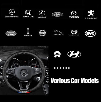 Couvercle de volant en cuir véritable de qualité supérieure