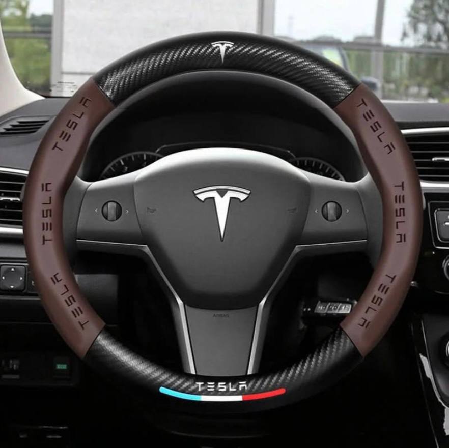 Couvercle de volant en cuir véritable de qualité supérieure