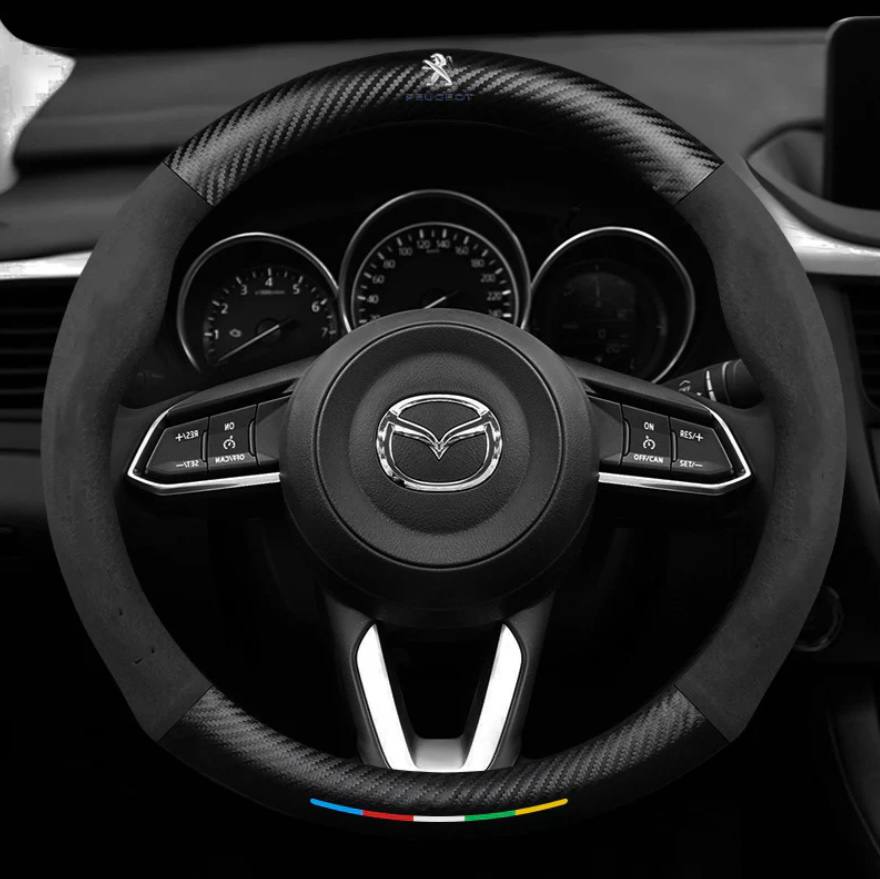 Couvercle de volant en cuir véritable de qualité supérieure