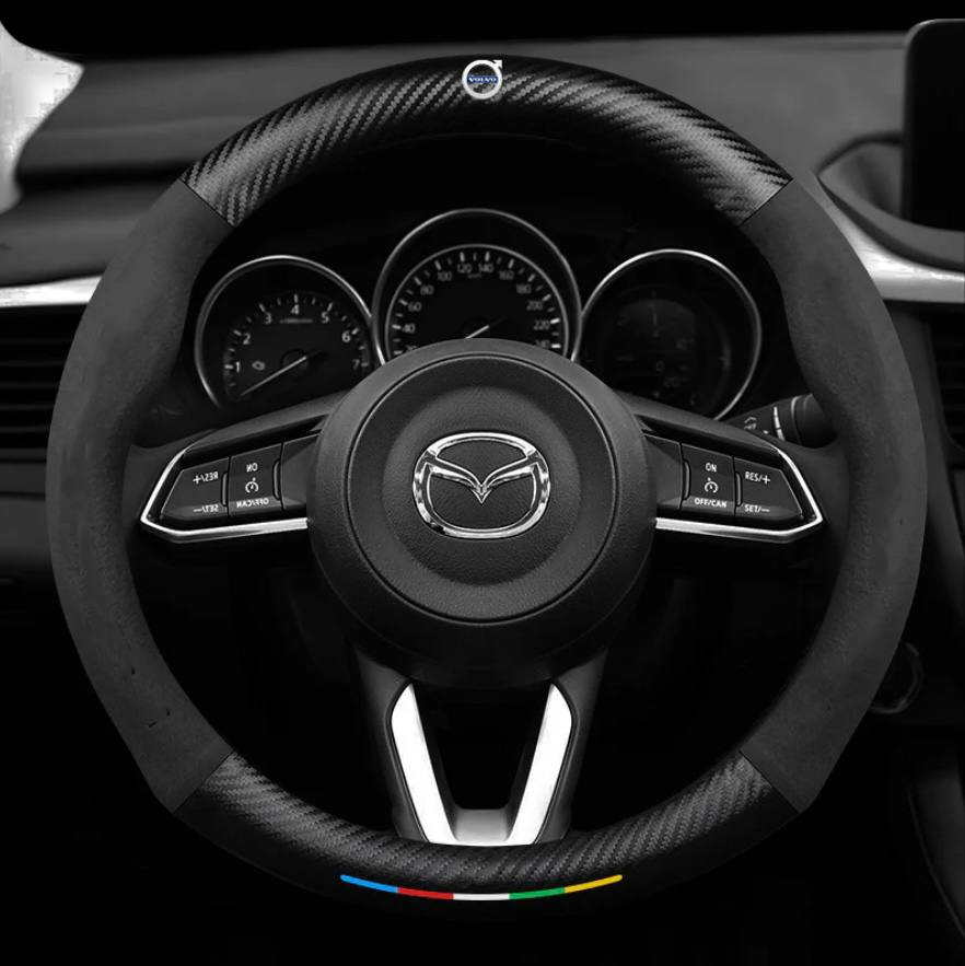 Couvercle de volant en cuir véritable de qualité supérieure