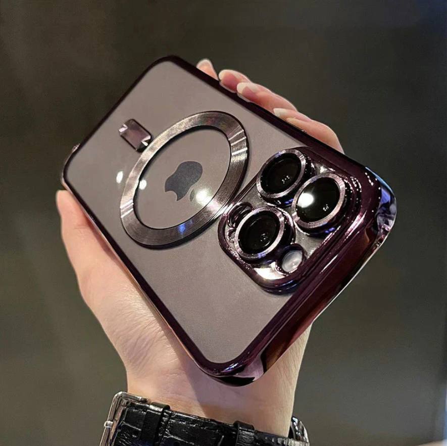 Étui de protection fin avec accent métallique de luxe