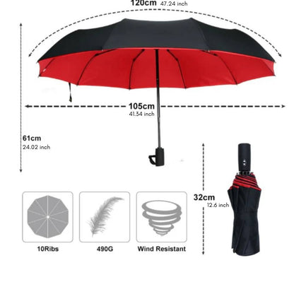 Parapluie de pluie compact imperméable pour un usage quotidien