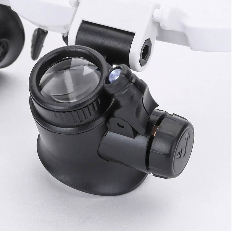Loupe LED polyvalente avec 3 lentilles interchangeables