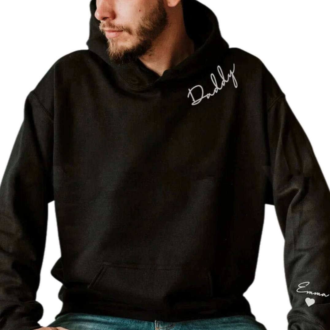 Sweat-shirt personnalisable avec prénom sur la manche