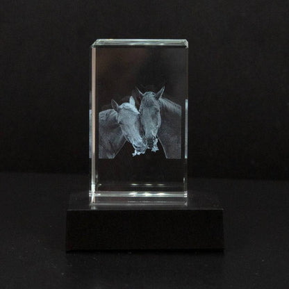 Cadre photo en cristal personnalisable pour animaux de compagnie