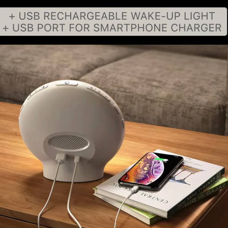 Réveil lumineux intelligent avec Bluetooth et USB