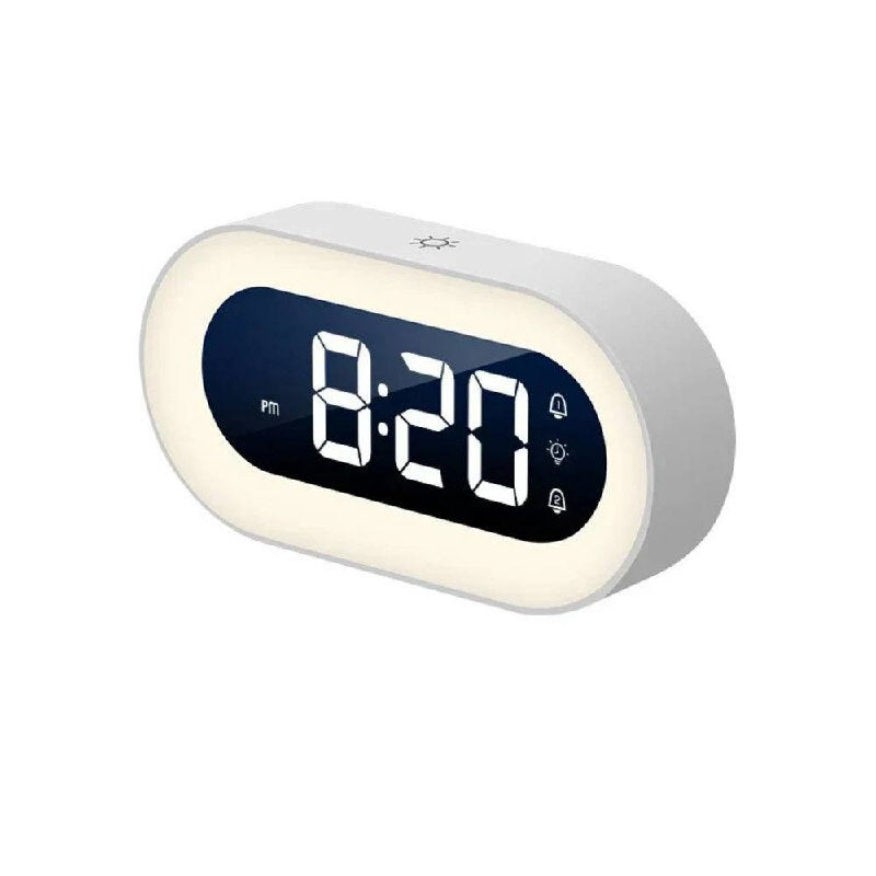 Radio-réveil intelligent à LED avec variateur et fonction de répétition