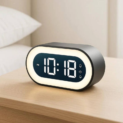 Radio-réveil intelligent à LED avec variateur et fonction de répétition