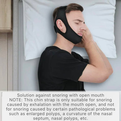 Sangle de menton confortable anti-ronflement pour un meilleur sommeil