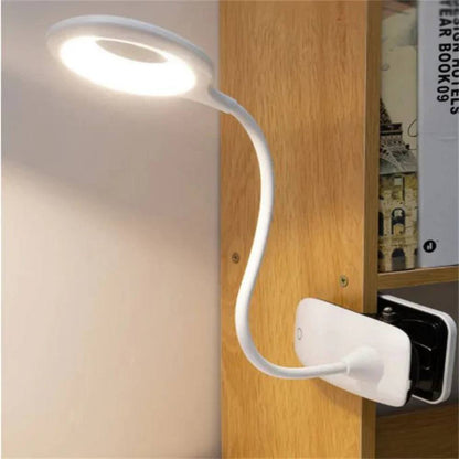 Lampe de bureau portative à pince avec bras réglable