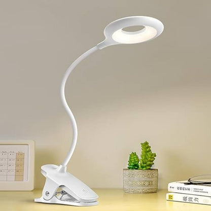 Lampe de bureau portative à pince avec bras réglable