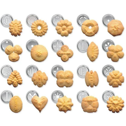 Machine à biscuits Easy Bake avec 20 douilles et 4 embouts