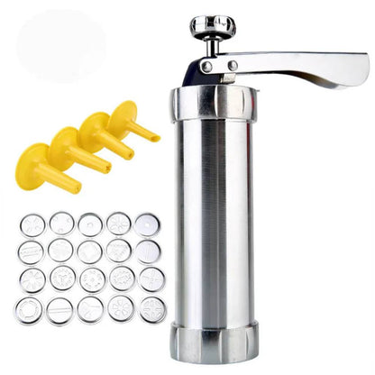 Machine à biscuits Easy Bake avec 20 douilles et 4 embouts