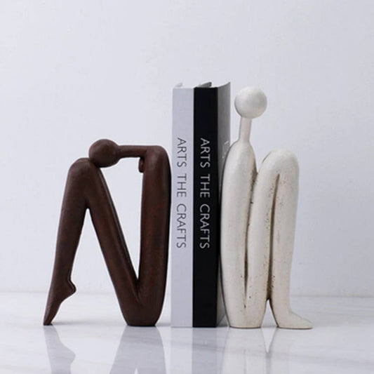 Decorative Polyresin Book Ends for Home Office Use - Ortekor