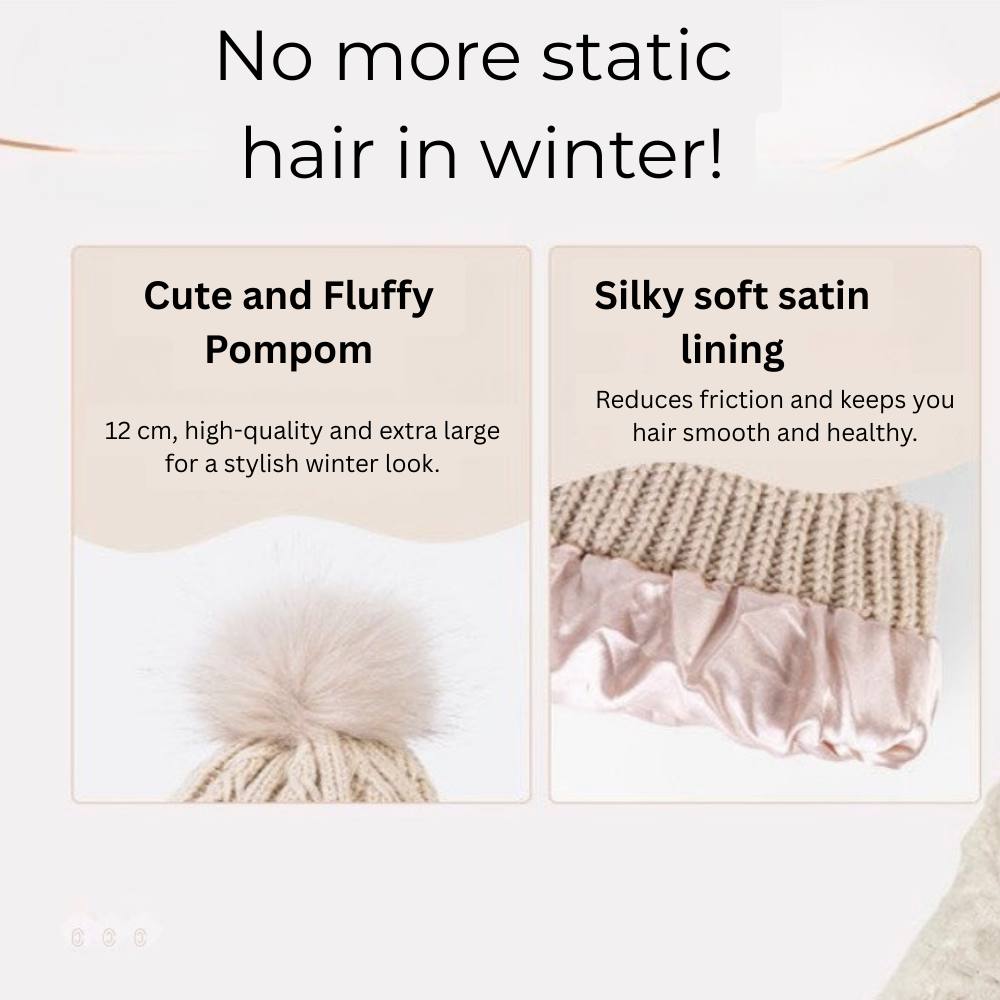 Bonnet doux et duveteux pour le contrôle des frisottis et des cheveux lisses