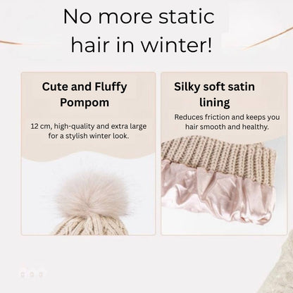 Bonnet doux et duveteux pour le contrôle des frisottis et des cheveux lisses
