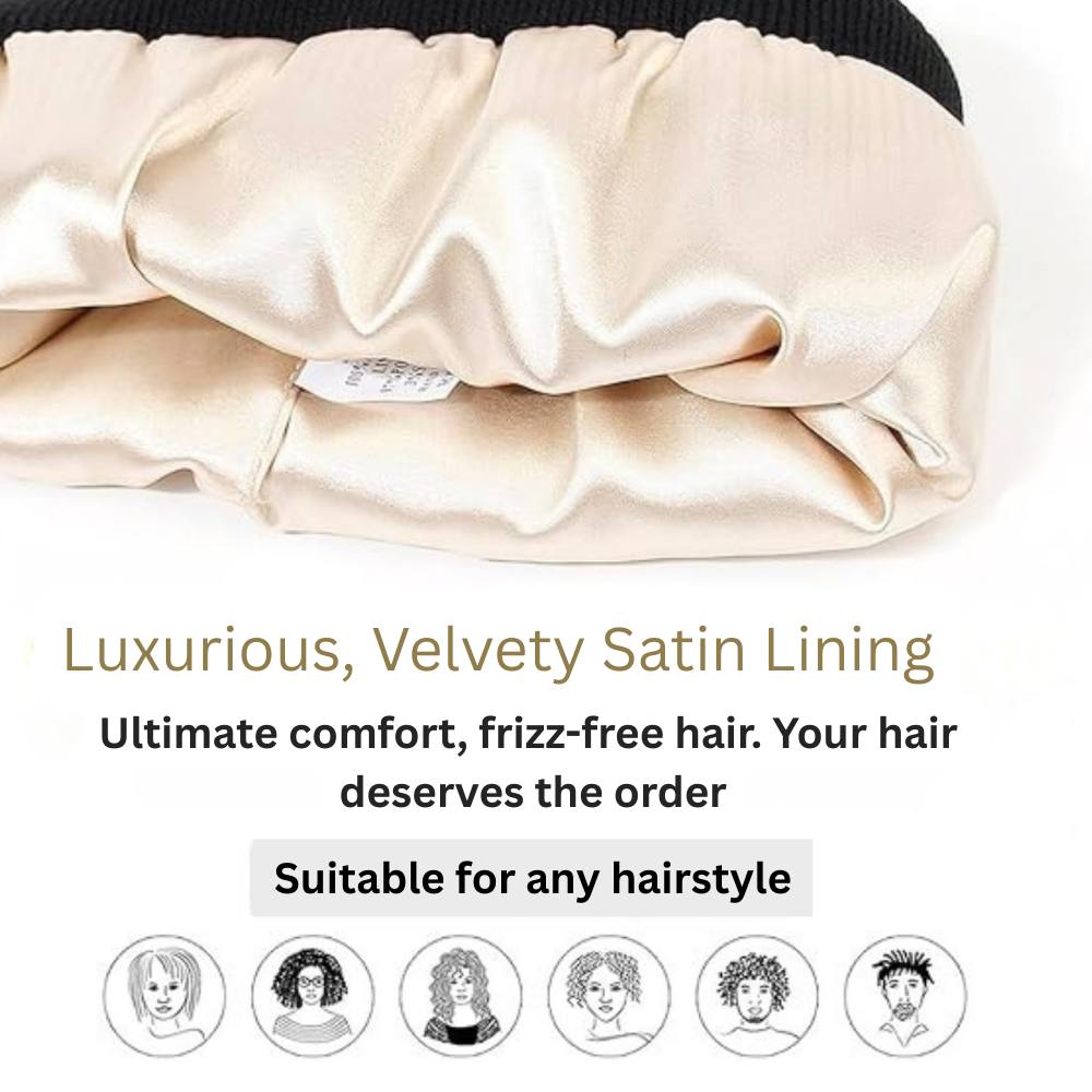 Bonnet doux et duveteux pour le contrôle des frisottis et des cheveux lisses