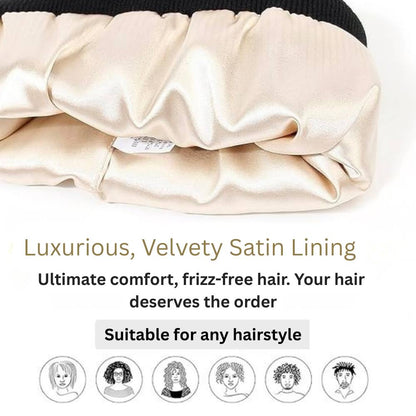 Bonnet doux et duveteux pour le contrôle des frisottis et des cheveux lisses