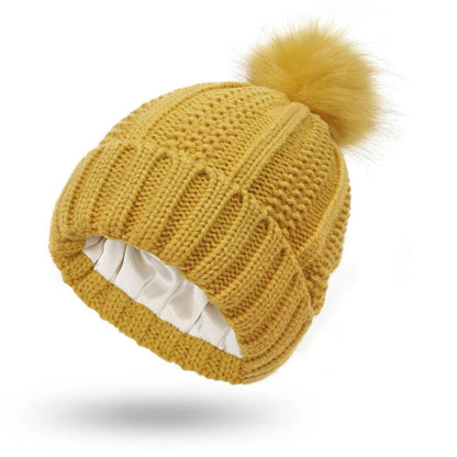 Bonnet doux et duveteux pour le contrôle des frisottis et des cheveux lisses