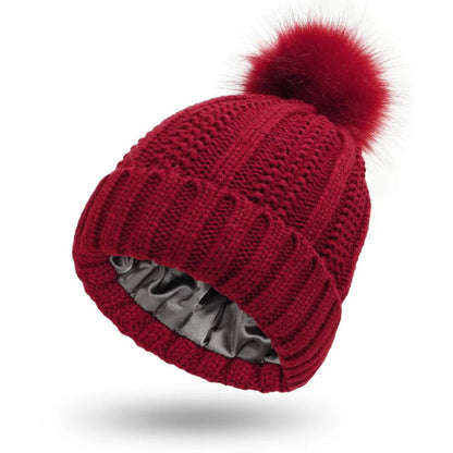 Bonnet doux et duveteux pour le contrôle des frisottis et des cheveux lisses