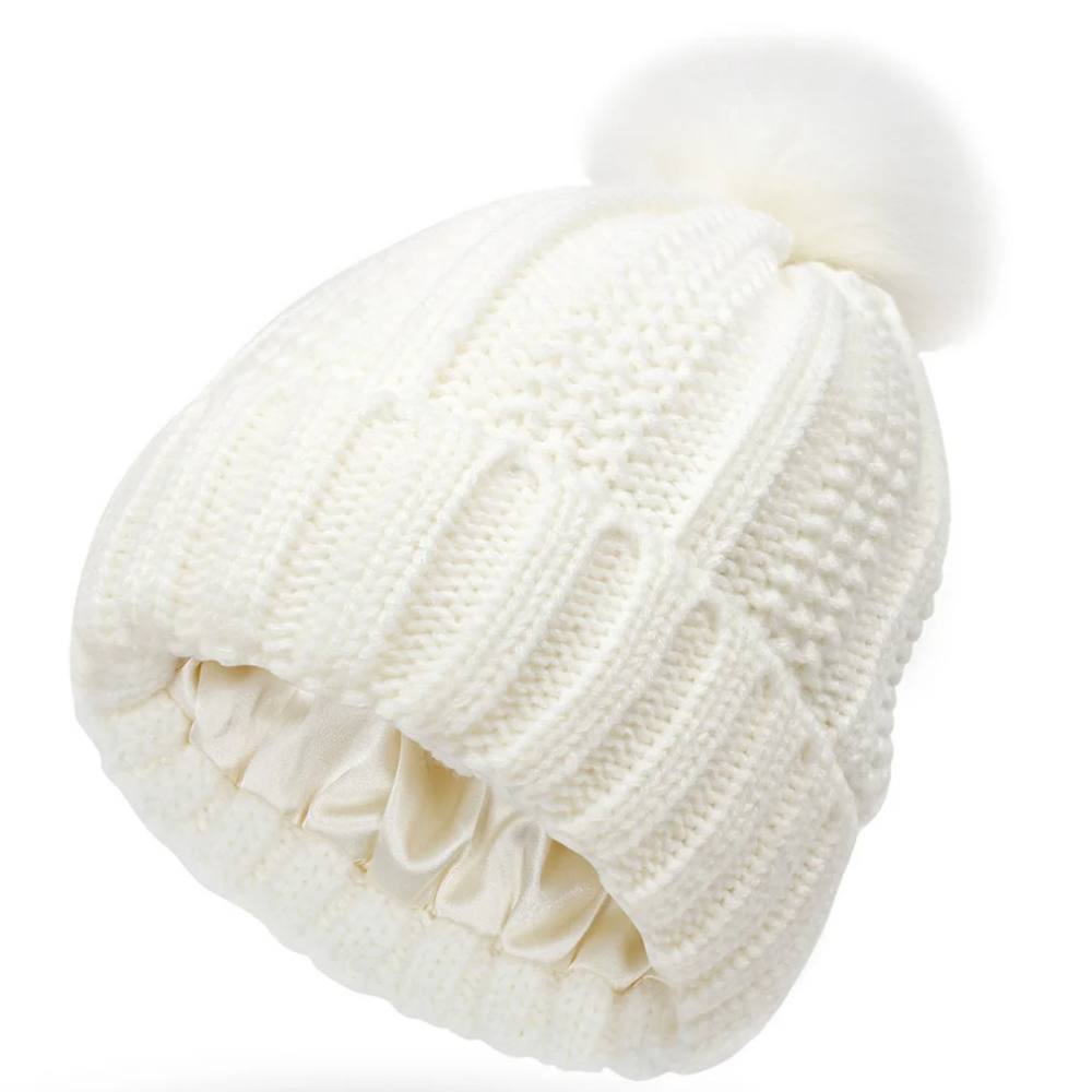 Bonnet doux et duveteux pour le contrôle des frisottis et des cheveux lisses