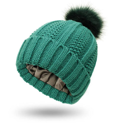 Bonnet doux et duveteux pour le contrôle des frisottis et des cheveux lisses