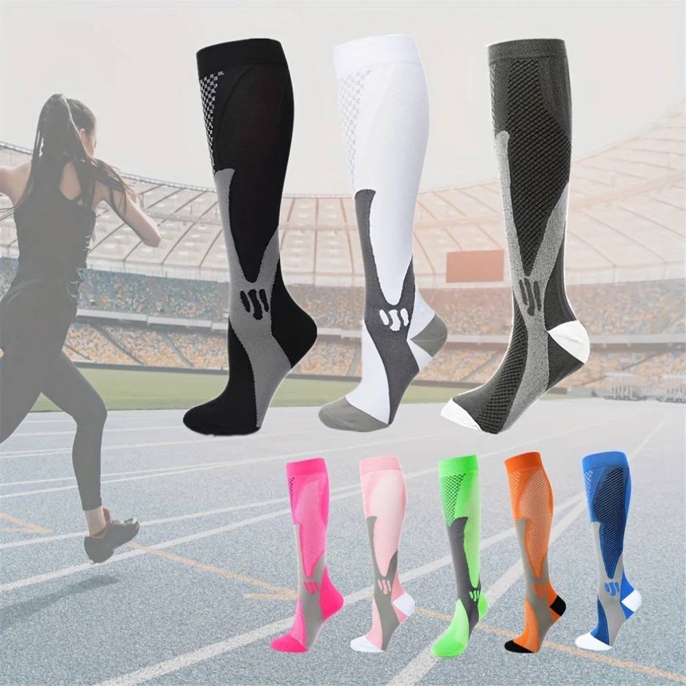 Chaussettes de sport de maintien pour femmes, chaussettes de course anti-humidité