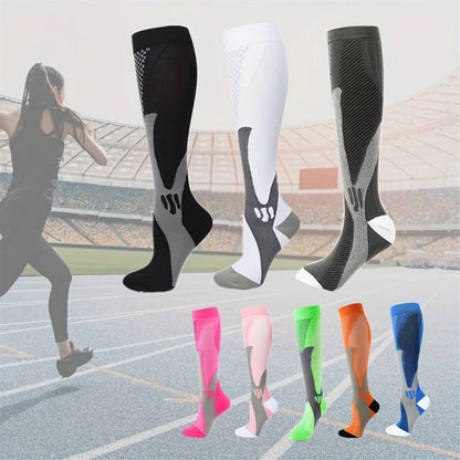 Chaussettes de sport de maintien pour femmes, chaussettes de course anti-humidité