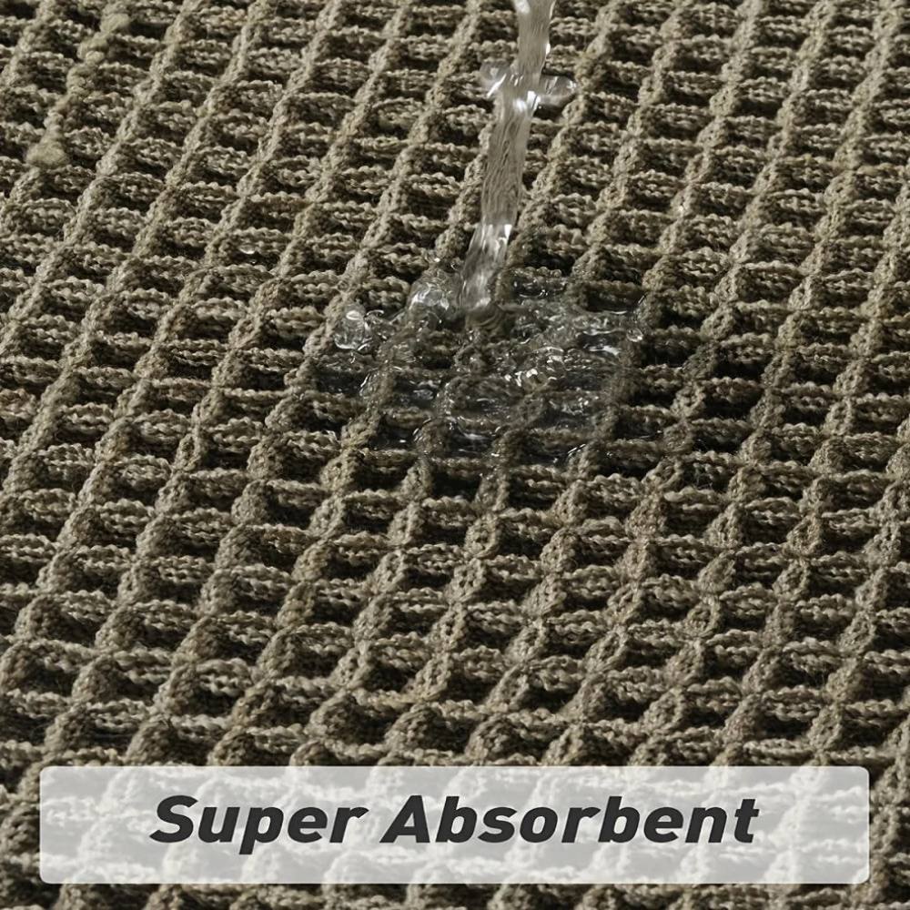 Tapis de bain doux antidérapant à pompons, lavable