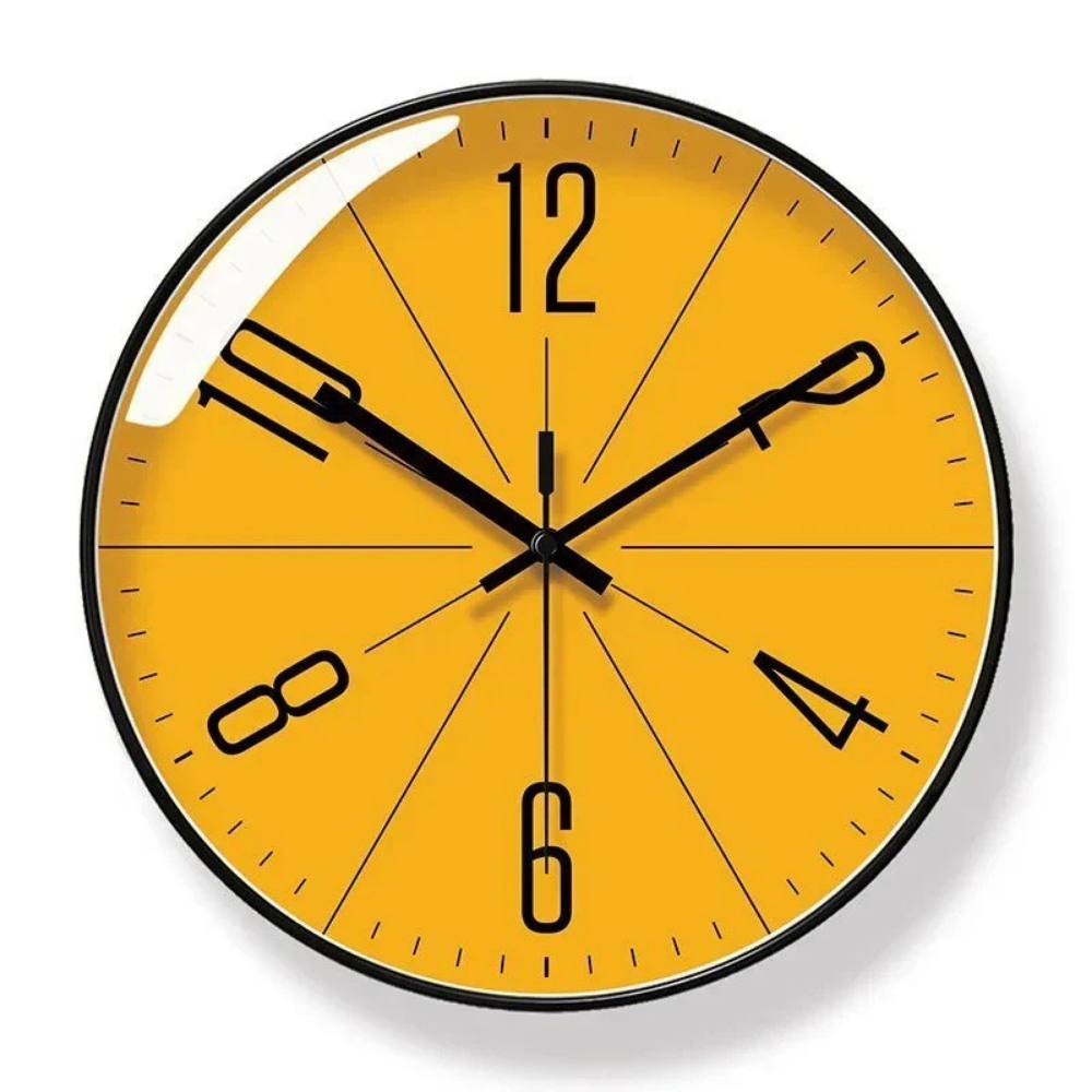 Simple Modern Wall Clock, Quiet Quartz Movement - Ortekor