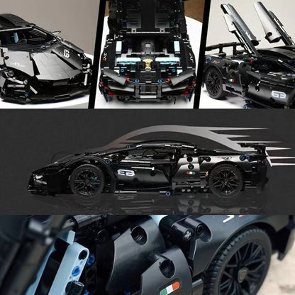 Grand kit de construction automobile détaillé pour adultes, 1288 pièces