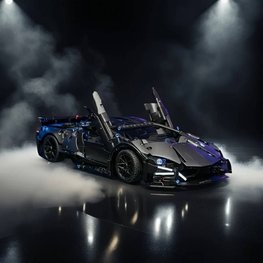 Large Detailed Car Building Kit for Adults, 1288 Pieces - Ortekor