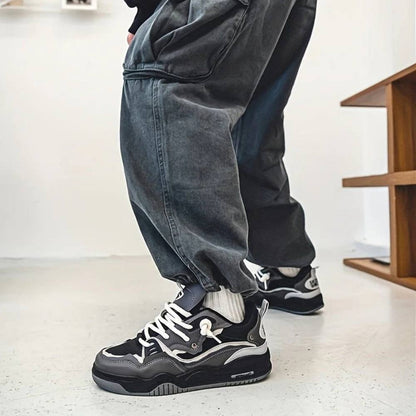 Baskets audacieuses pour hommes, chaussures de sport décontractées à semelle épaisse