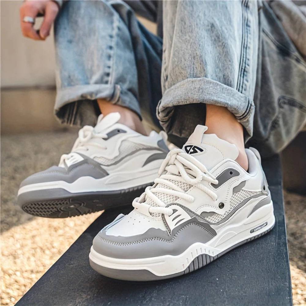 Baskets audacieuses pour hommes, chaussures de sport décontractées à semelle épaisse